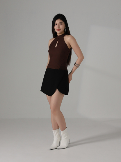 Halter With Net Top AC159