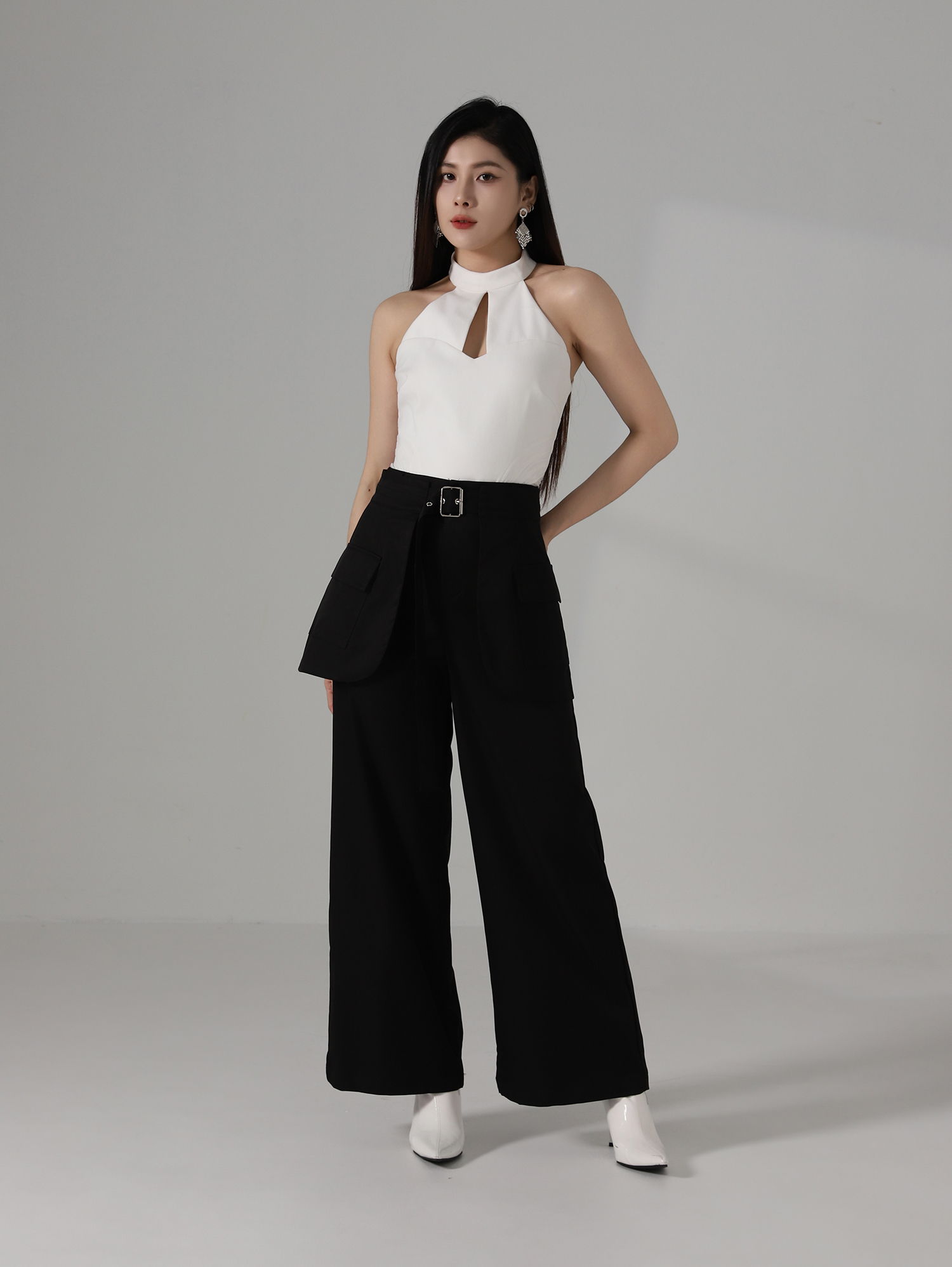 Halter With Net Top AC159