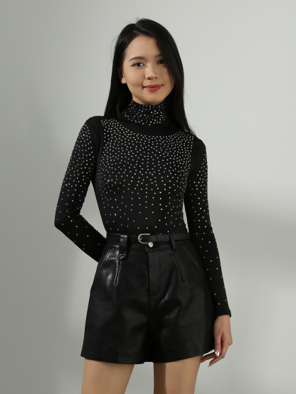 Diamond Decorative Long Sleeve Jumpsuit AC710 (SPO)