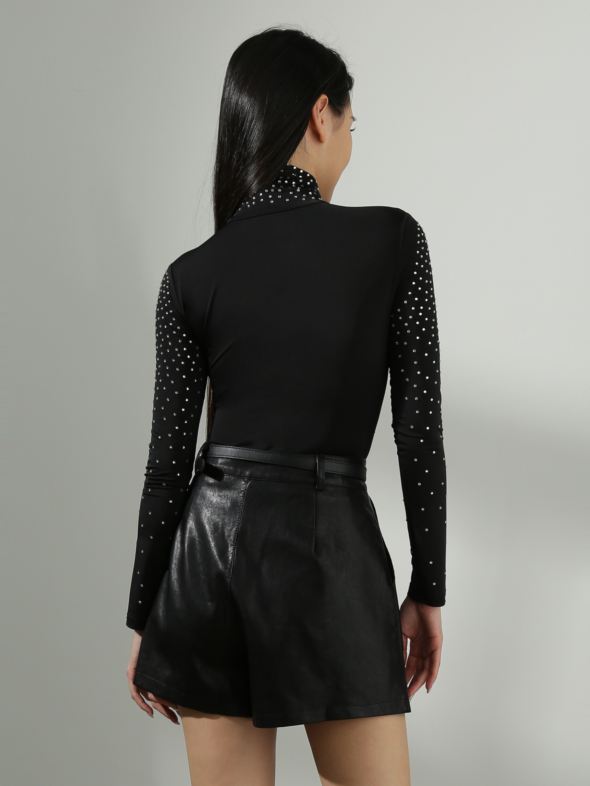 Diamond Decorative Long Sleeve Jumpsuit AC710 (SPO)