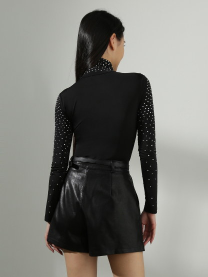 Diamond Decorative Long Sleeve Jumpsuit AC710 (SPO)