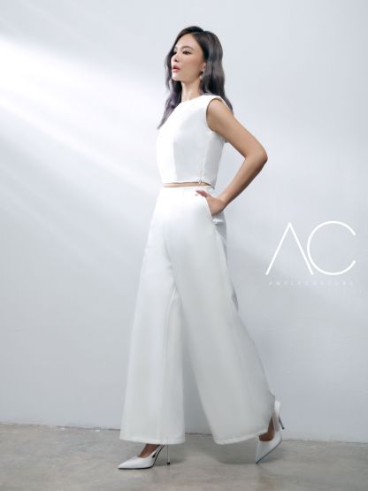 Sleeveless With Chain Top With Long Pant Set AC728
