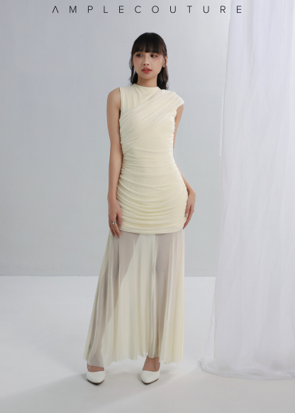 Elegant Mesh Maxi Dress AC784