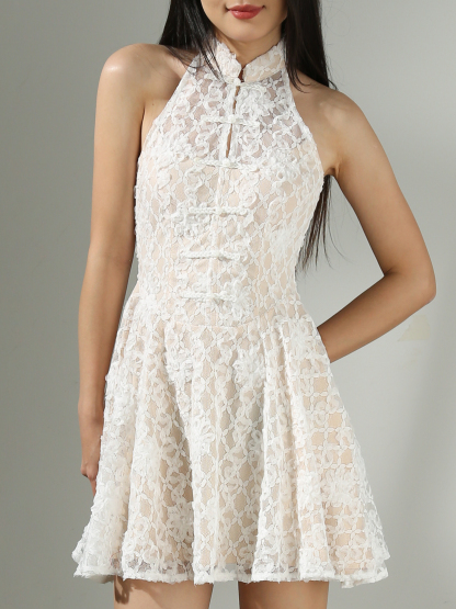 Halter Cheongsam Dress AC801