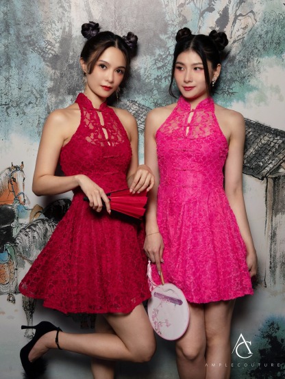 Halter Cheongsam Dress AC801