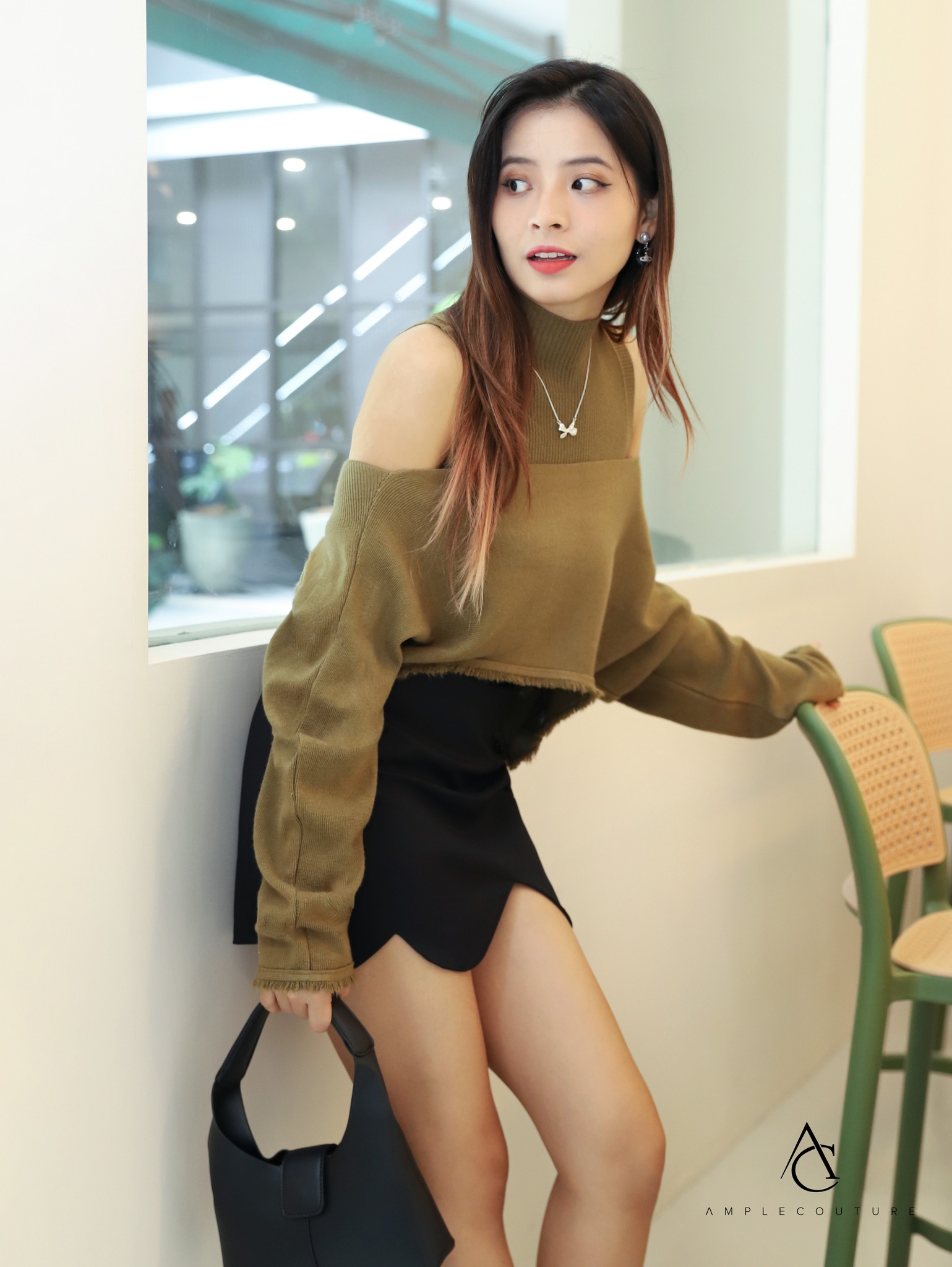 High Waist Wave Skirt Pants AC802