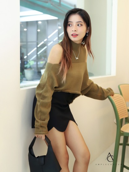 High Waist Wave Skirt Pants AC802