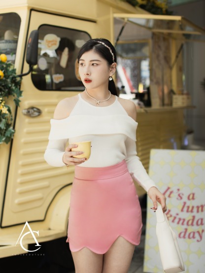 High Waist Wave Skirt Pants AC802