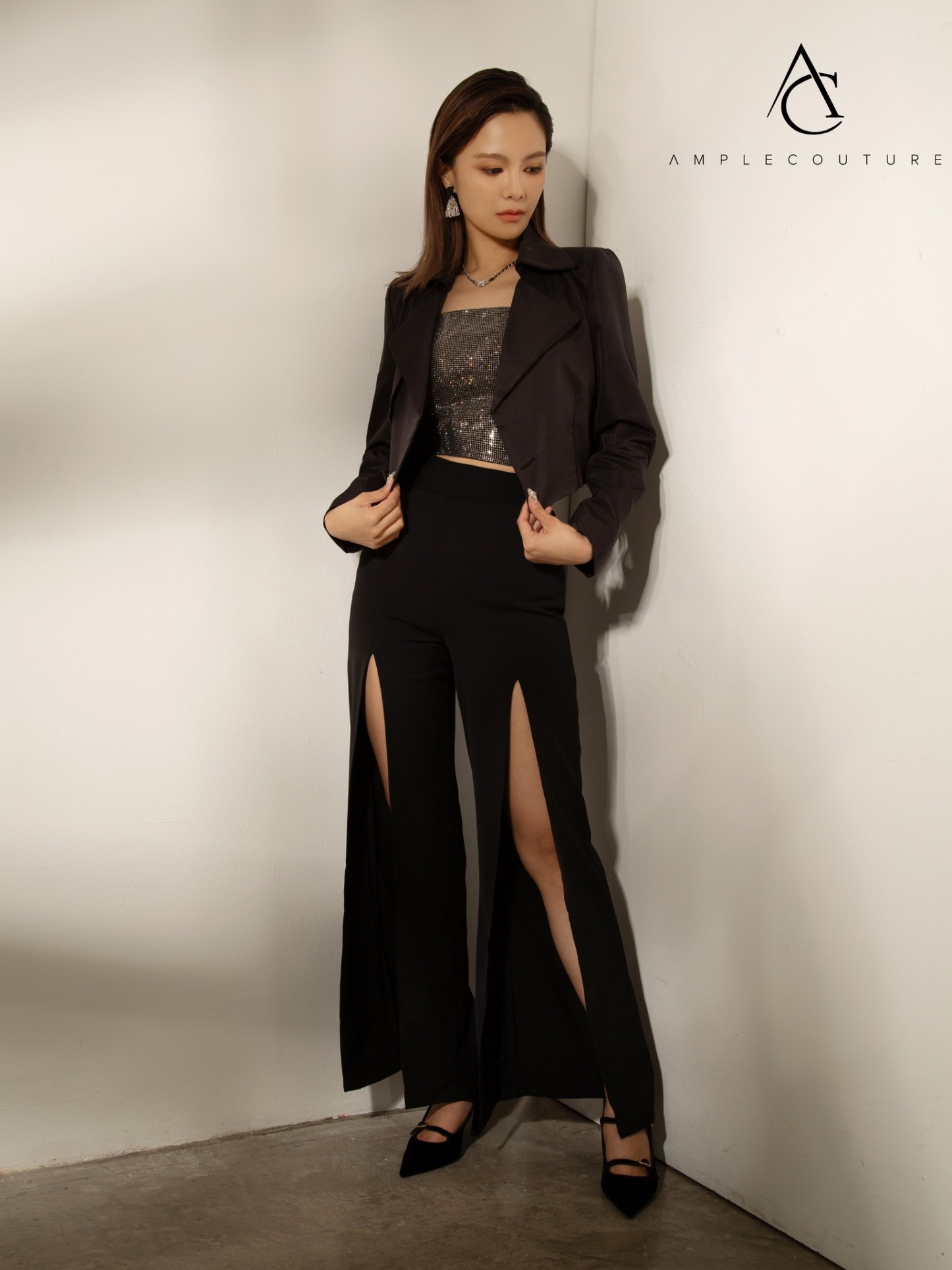 Front Split Long Pants AC509 (SPO)