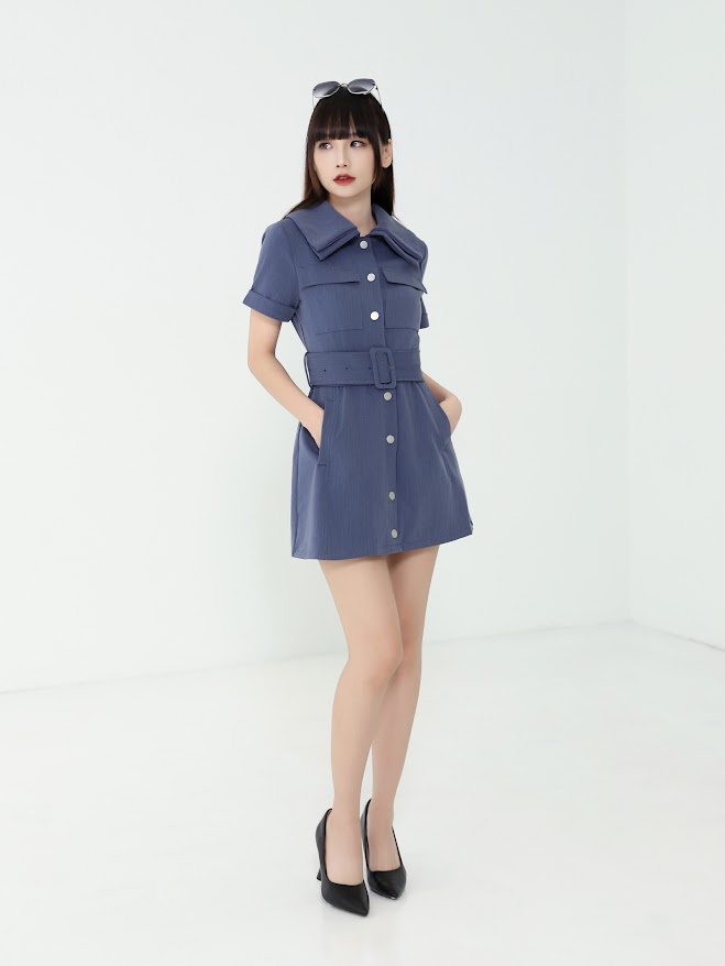 Front Breasted Button Jumpsuit AC843