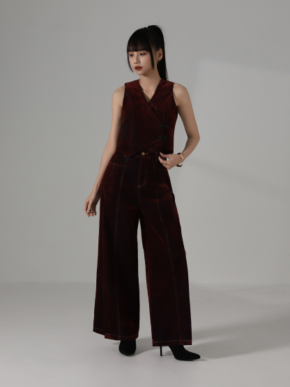 Sleeveless Denim CNY Vest AC856