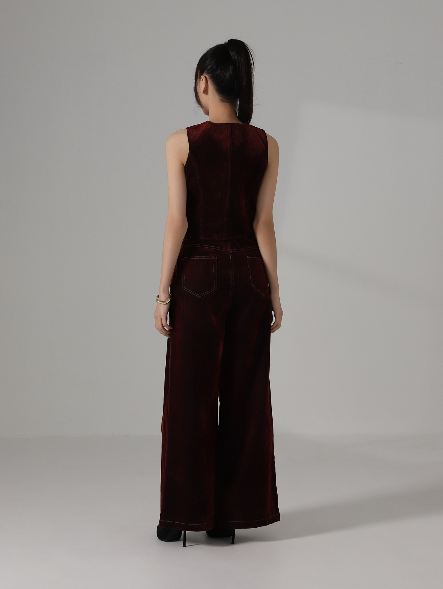 Sleeveless Denim CNY Vest AC856