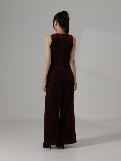 Sleeveless Denim CNY Vest AC856