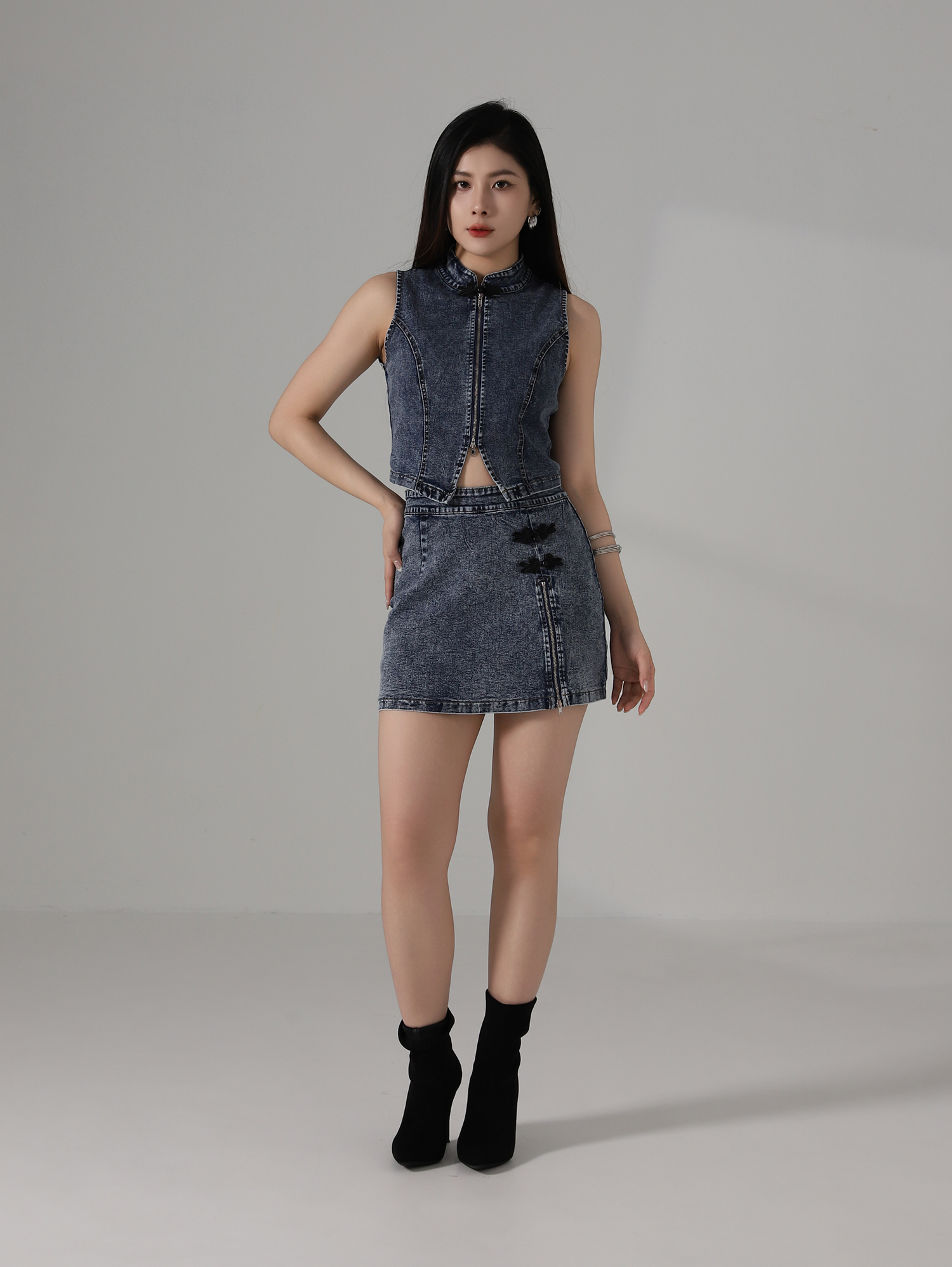 CNY Style Denim Top AC858