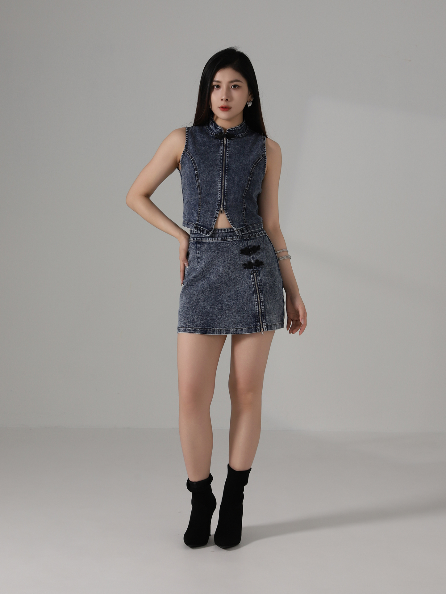 CNY Style Denim Top AC858