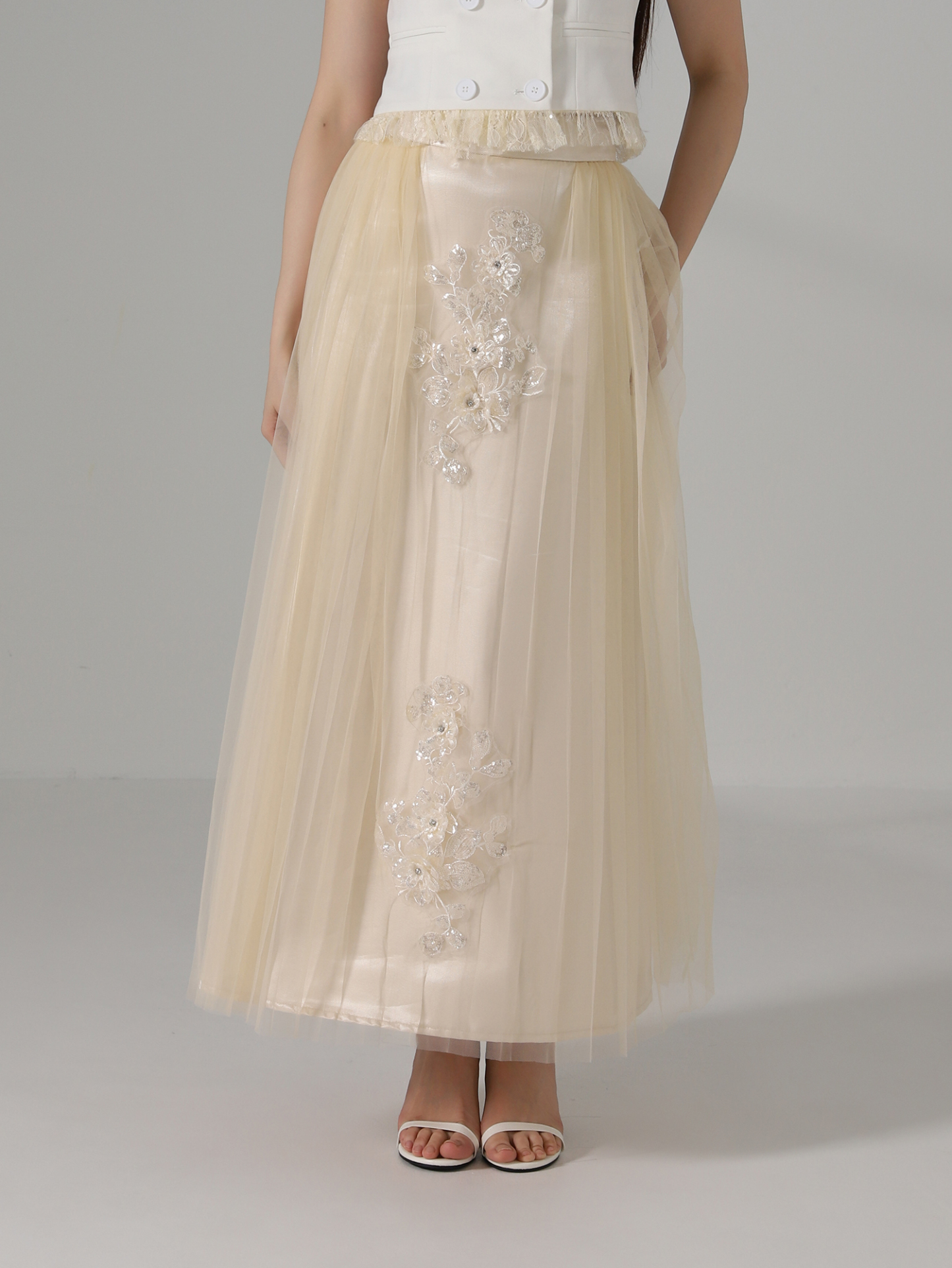 Chinese Style Net Skirt AC861