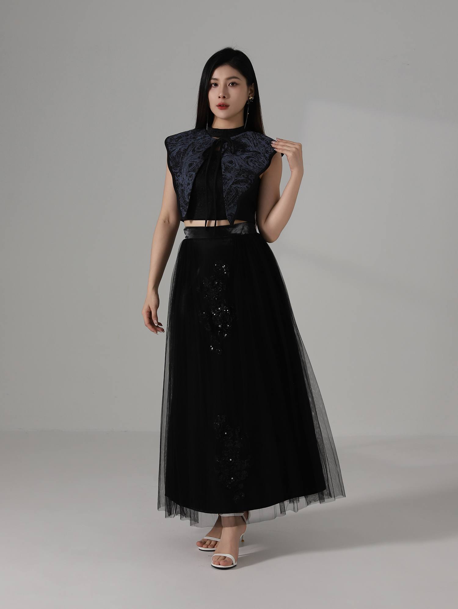 Chinese Style Net Skirt AC861