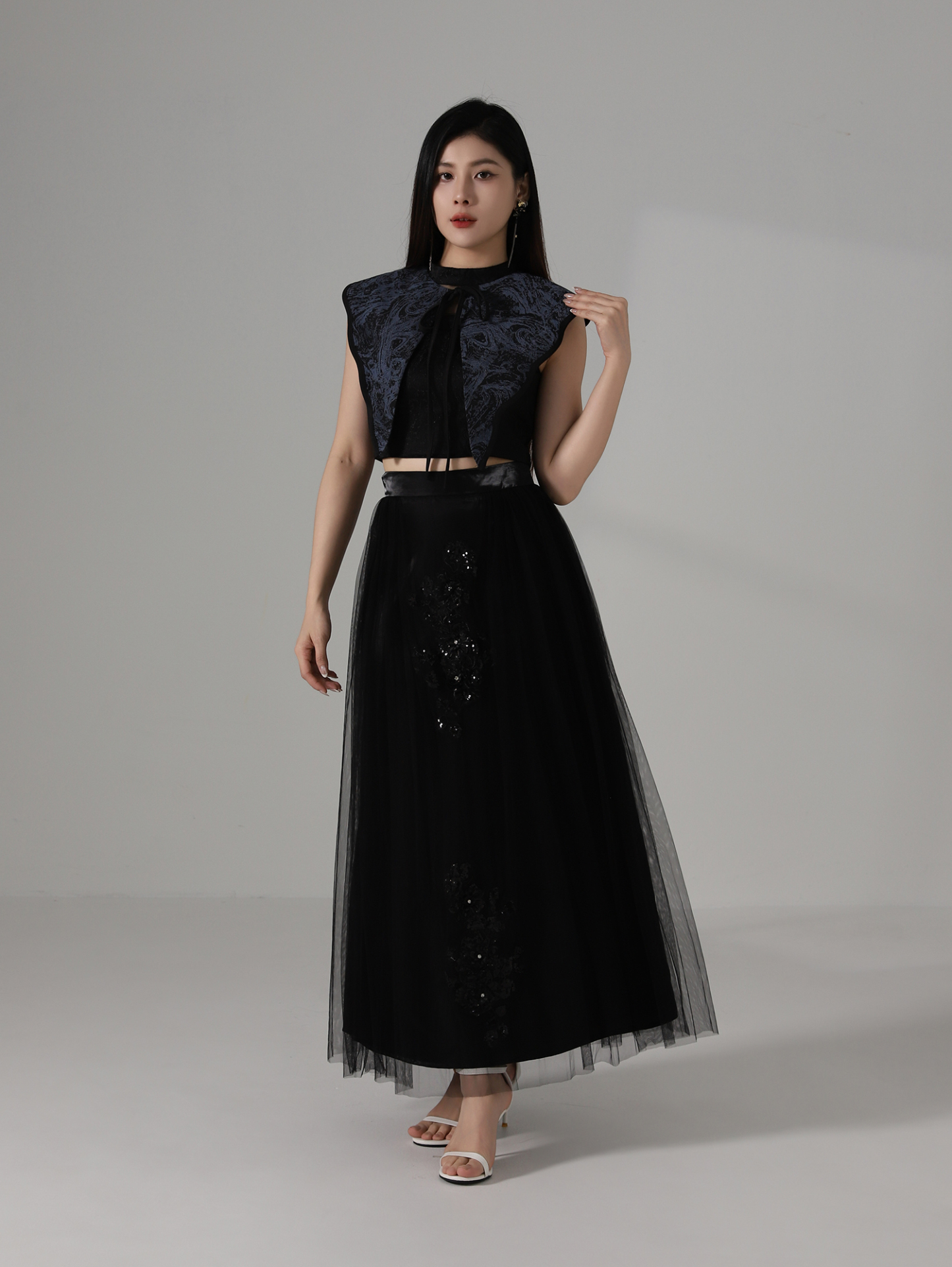 Chinese Style Net Skirt AC861