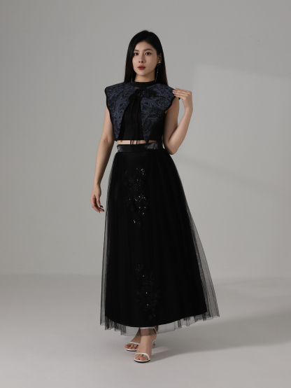 Chinese Style Net Skirt AC861