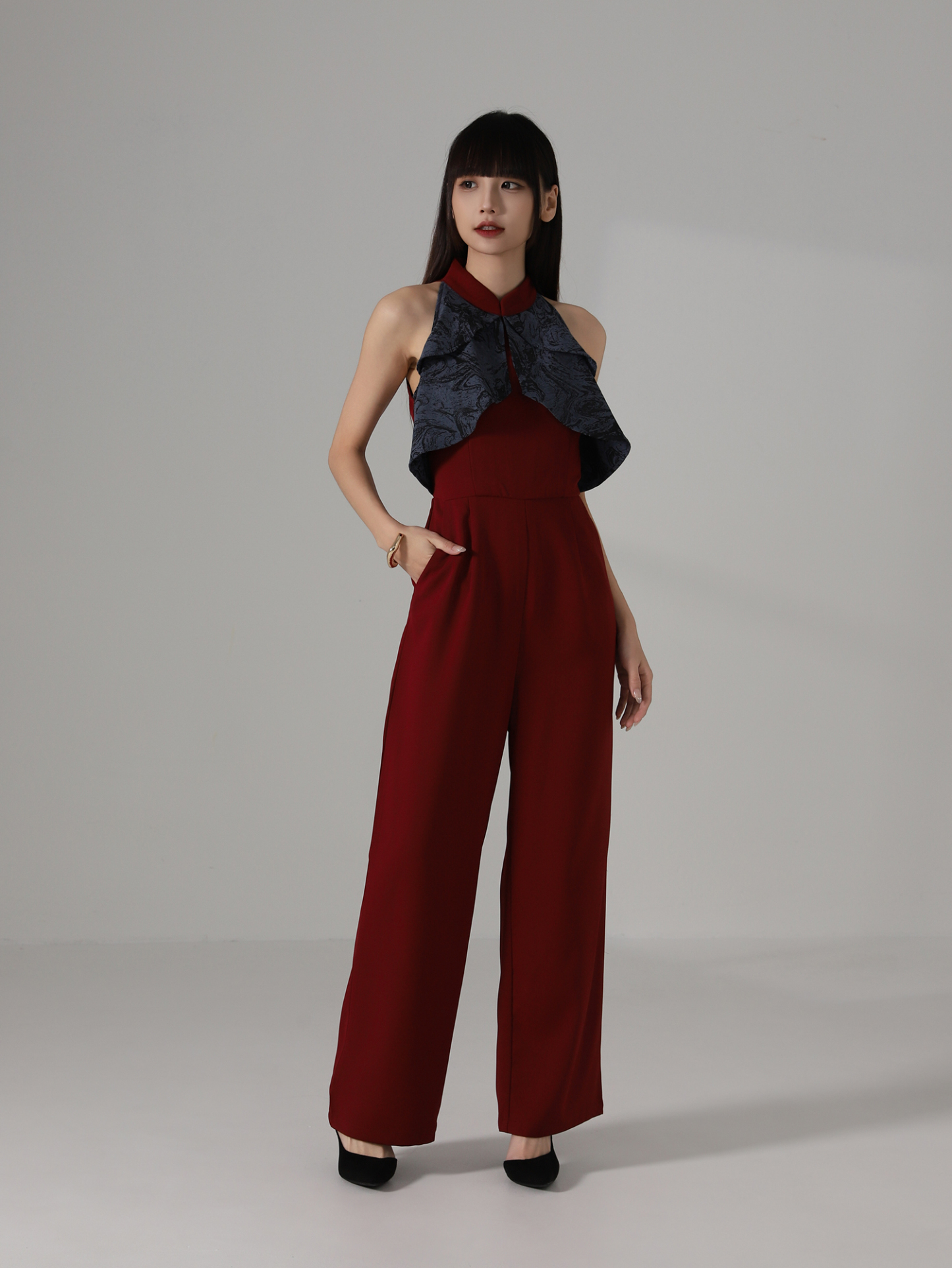 Halter Jumpsuit AC863