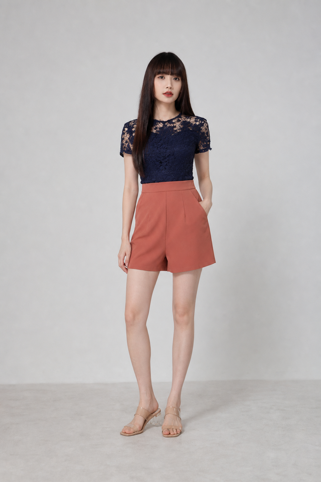 Two Tone Lace Jumpsuit 16220