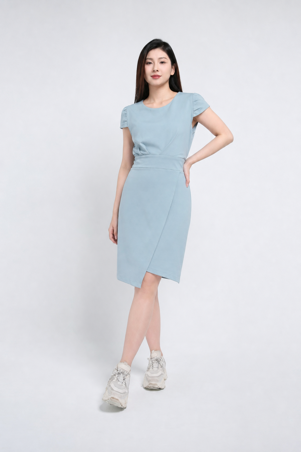 Cap Sleeve Formal Dress 