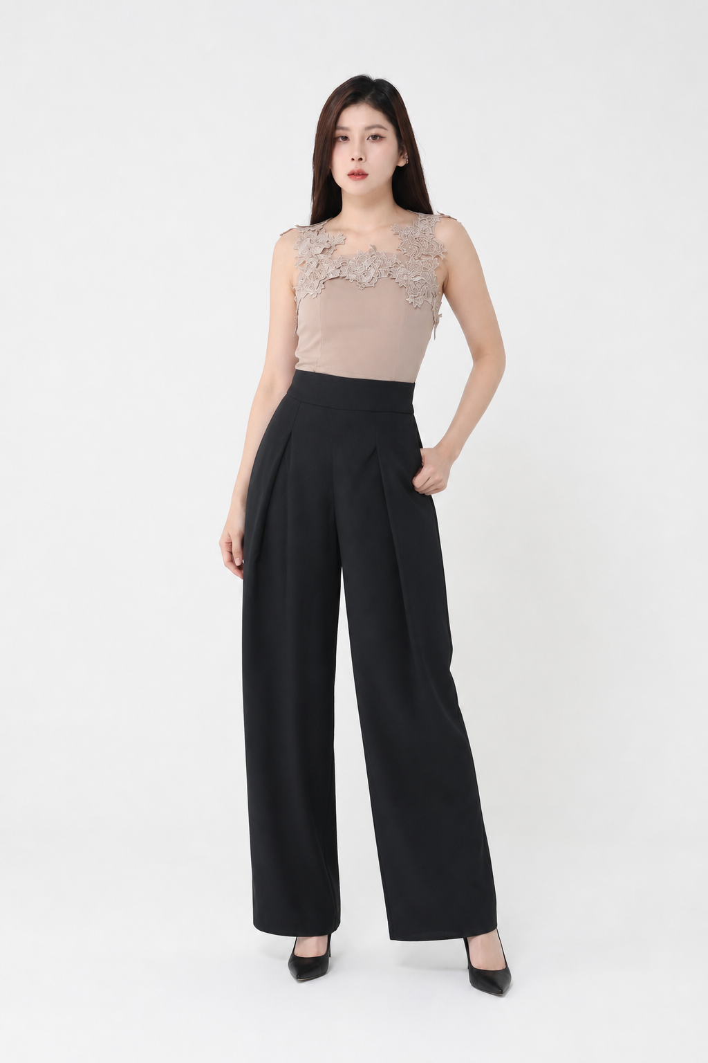 Decorative Flower Lace Top 34662