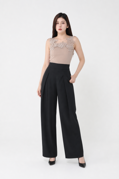Decorative Flower Lace Top 34662
