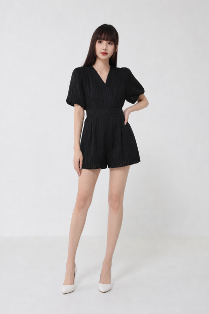 V Neck Wrap With Belt Jumpsuit 