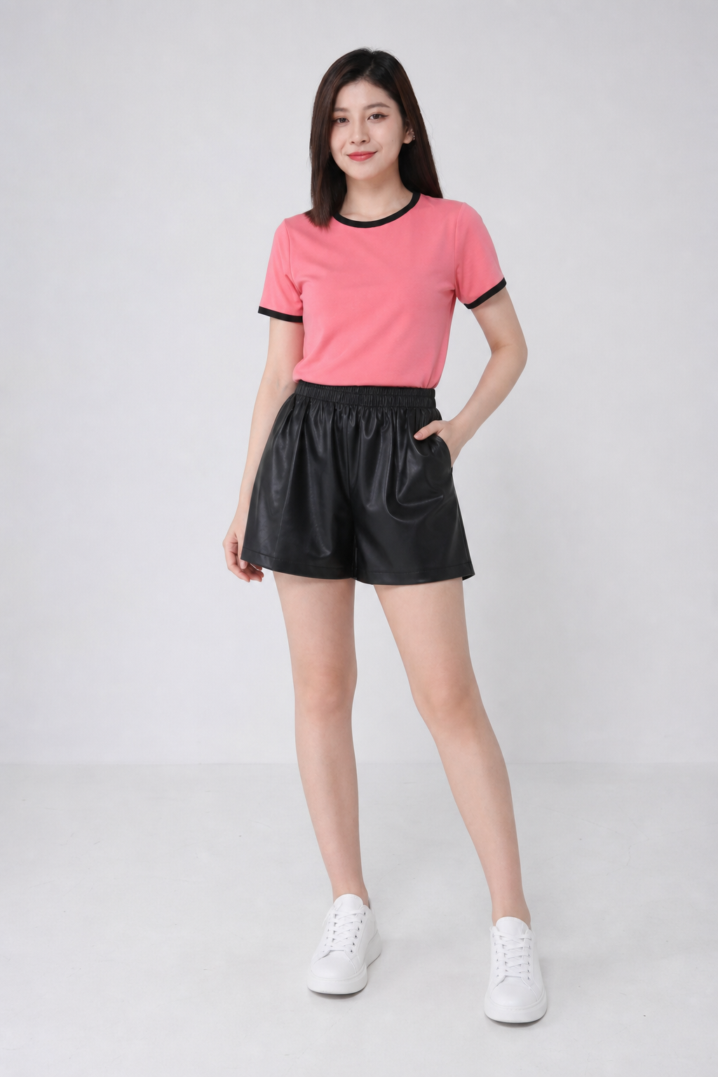 Leather Short Pants 34582