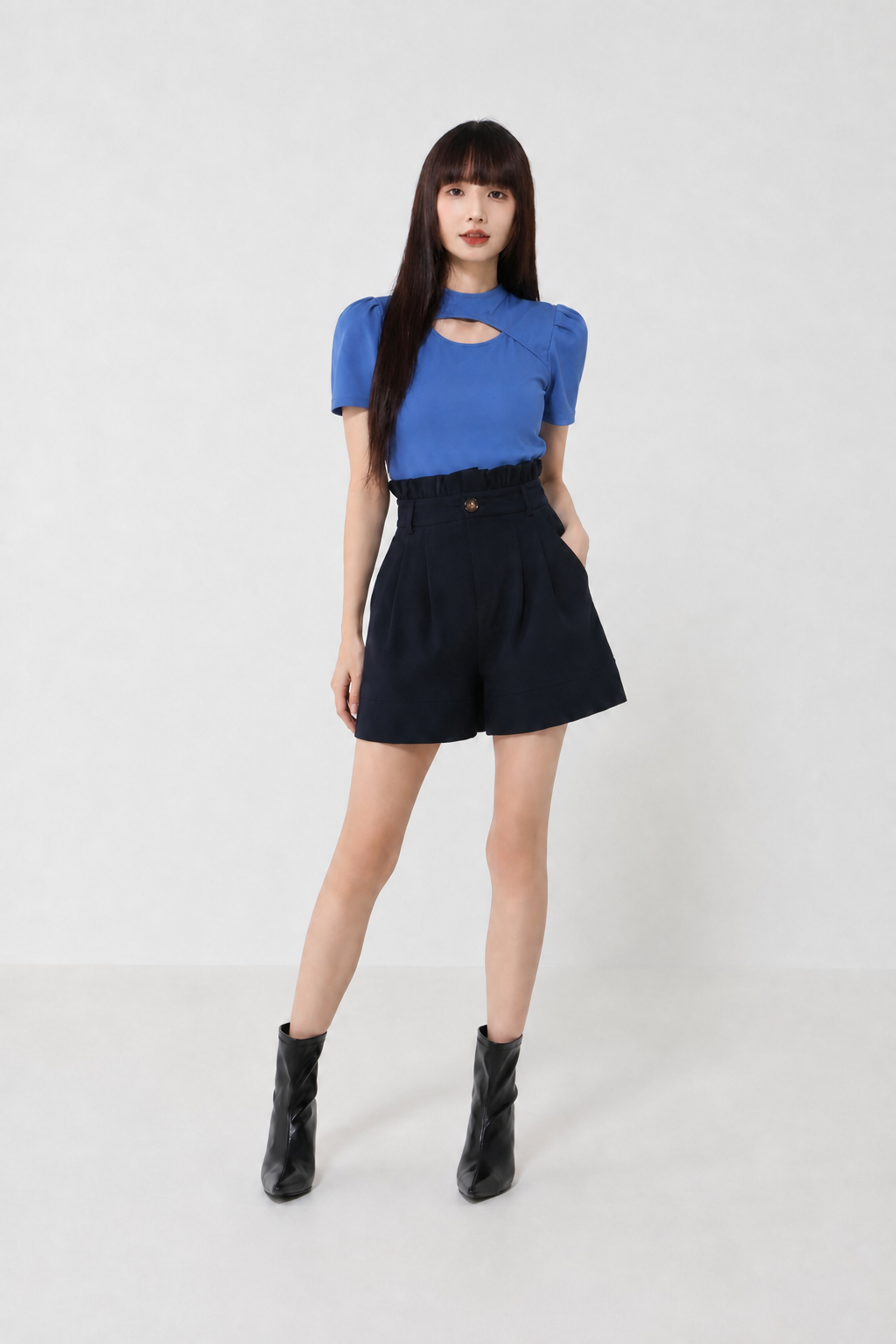 High Waist Ruffles Short Pants 