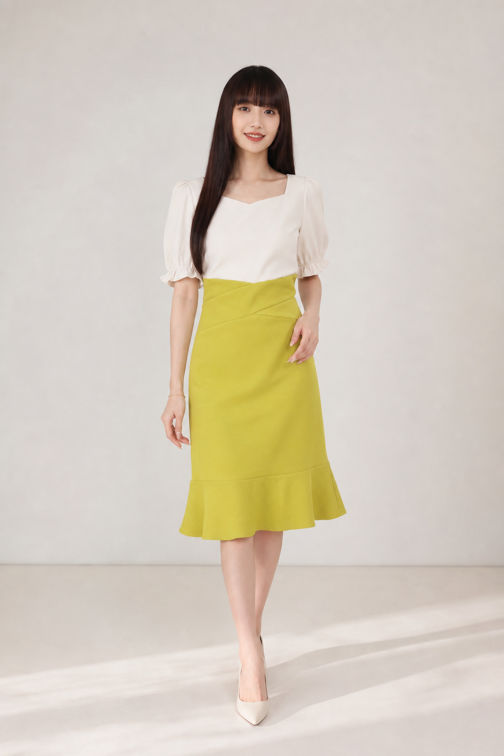 Two Tone Dress 17315