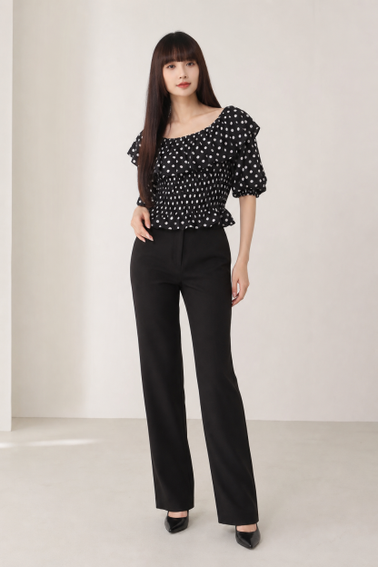 Polka Dot Off Shoulder Top 16647