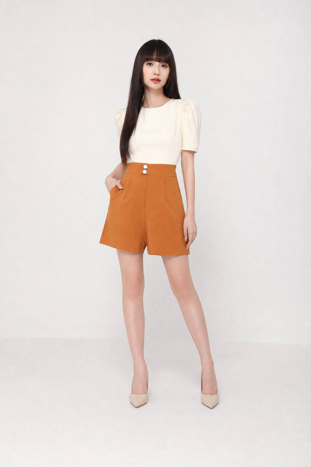 Two Tone Basic Jumpsuit 17665
