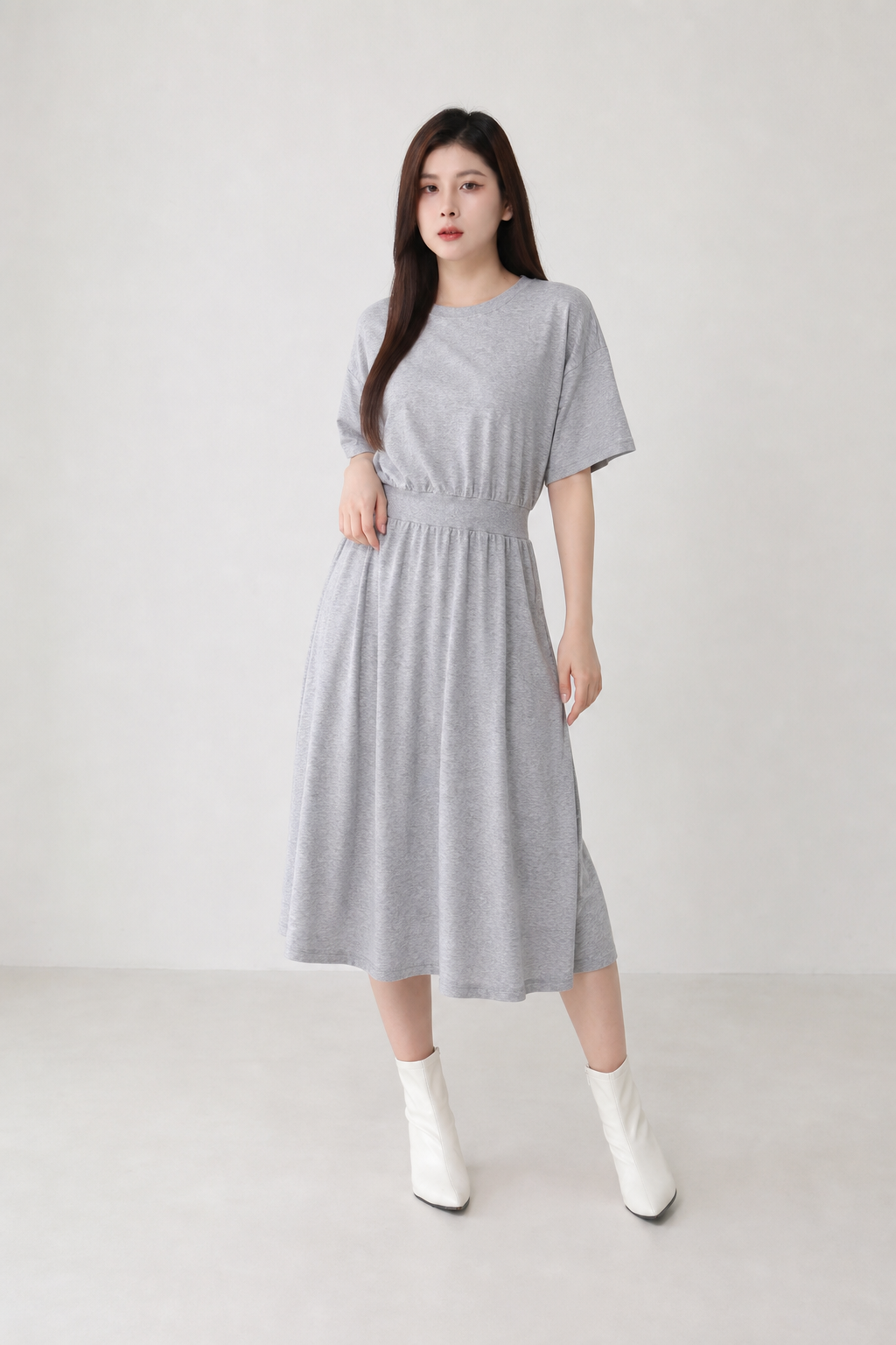 Baisc Plain Dress 15641