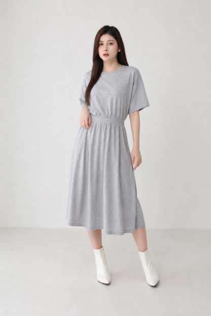 Baisc Plain Dress 15641