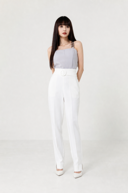 Sleeveless Chain Strap Top 17211