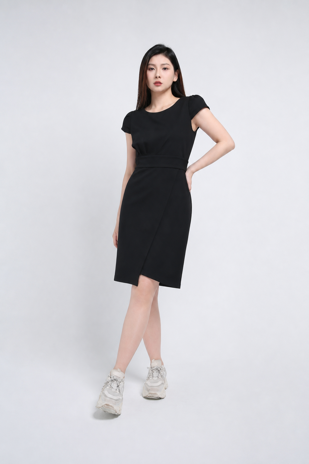 Cap Sleeve Formal Dress 
