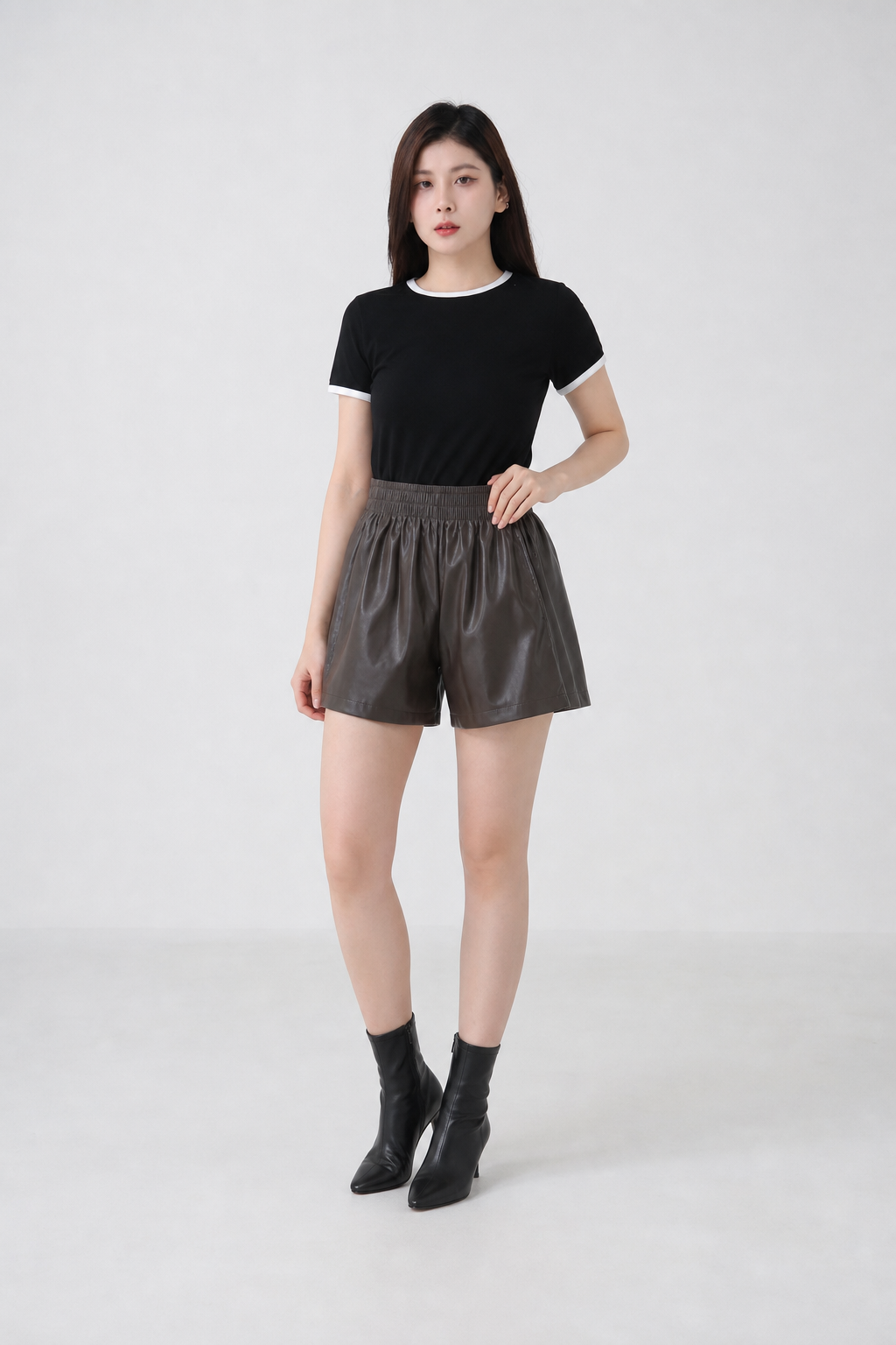 Leather Short Pants 34582