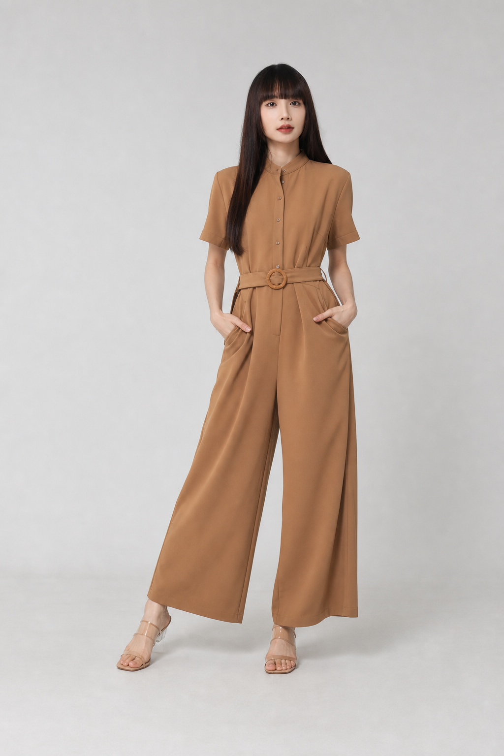 Formal With Front Button Jumpsuit 16884