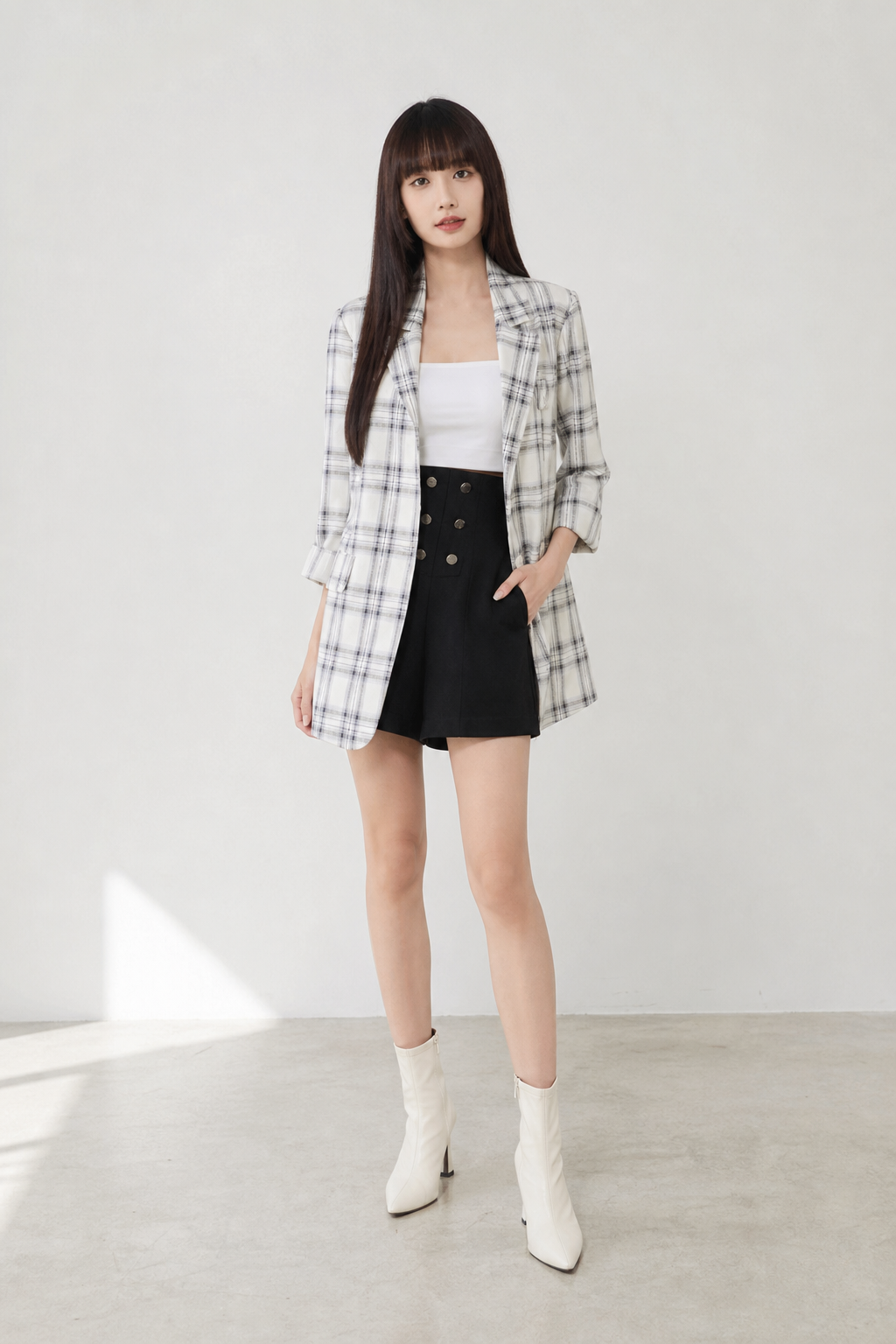 Collar Formal Outerwear 16898