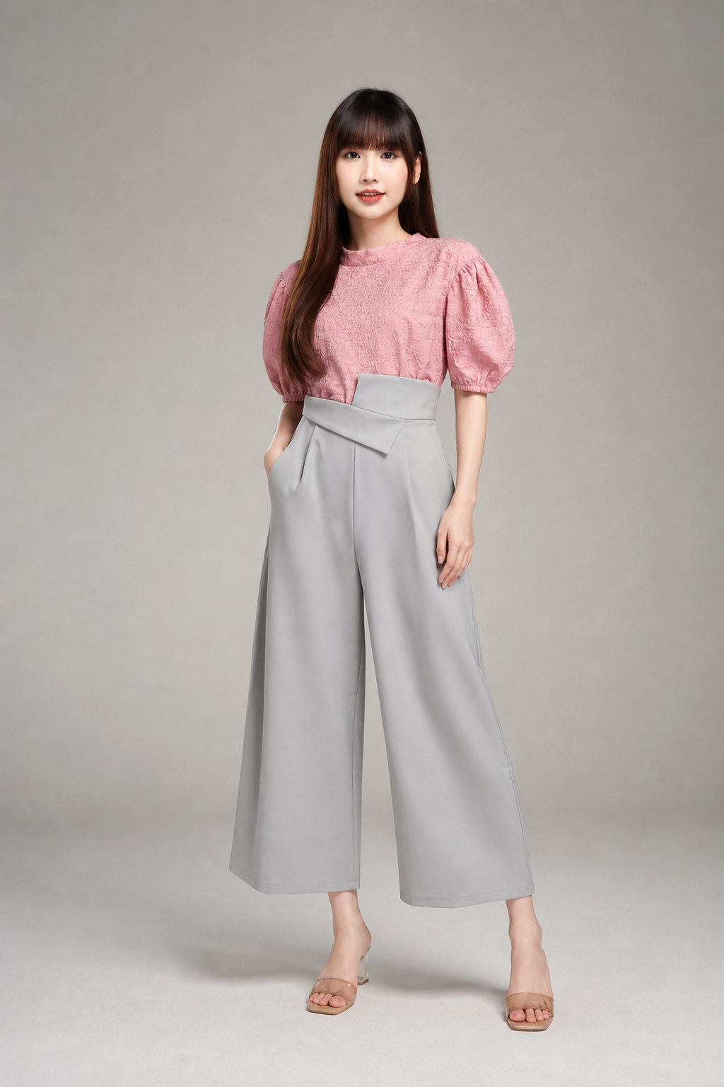Two Tone Side V Jumpsuit 15812