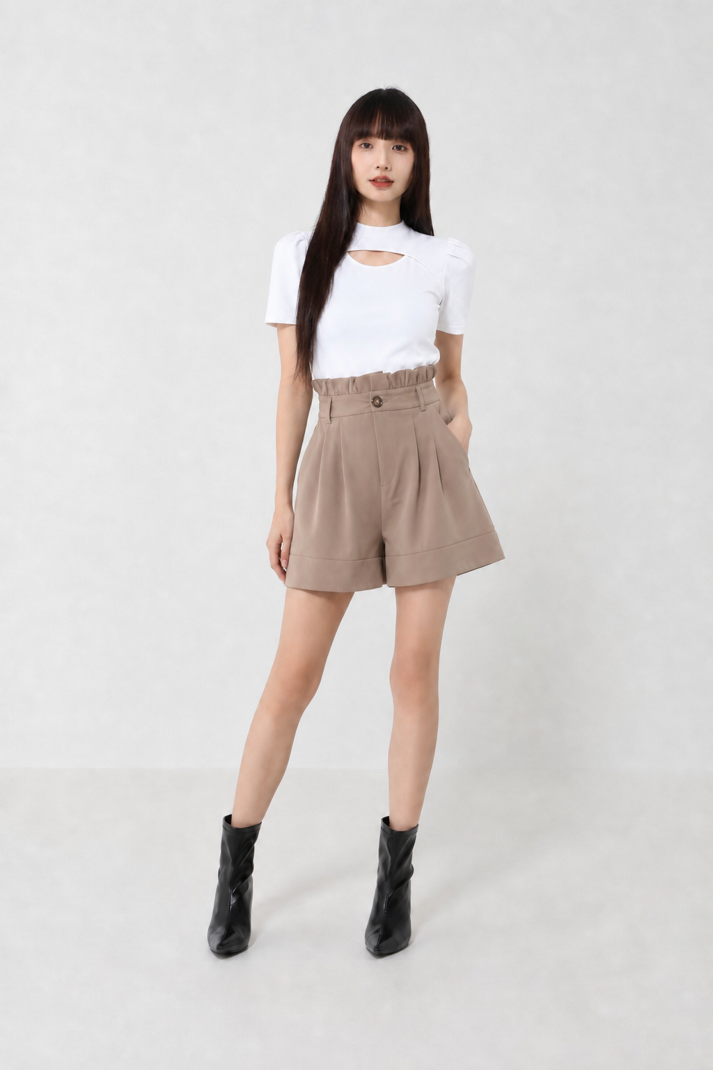 High Waist Ruffles Short Pants