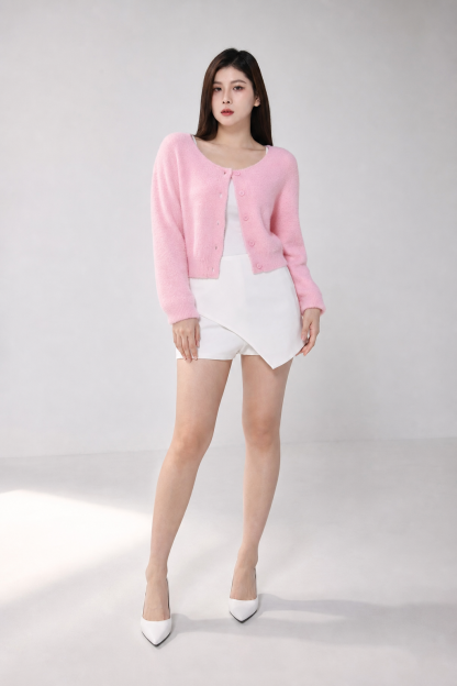 Long Sleeve Front Button Outerwear 19823