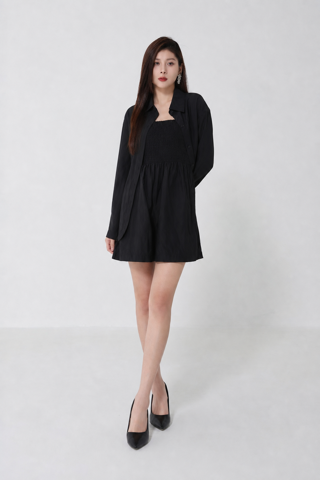 Summer Wear Outer With Jumpsuit Set 