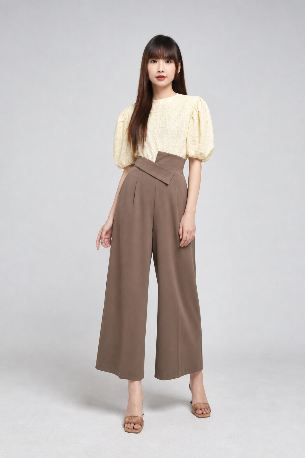 Two Tone Side V Jumpsuit 15812