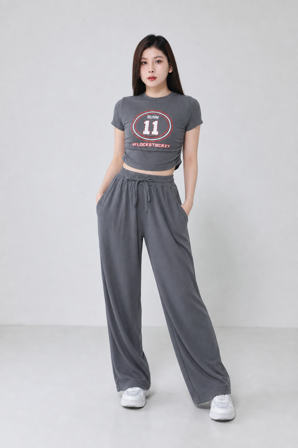 Short Sleeve Top With Long Pant Set 34774