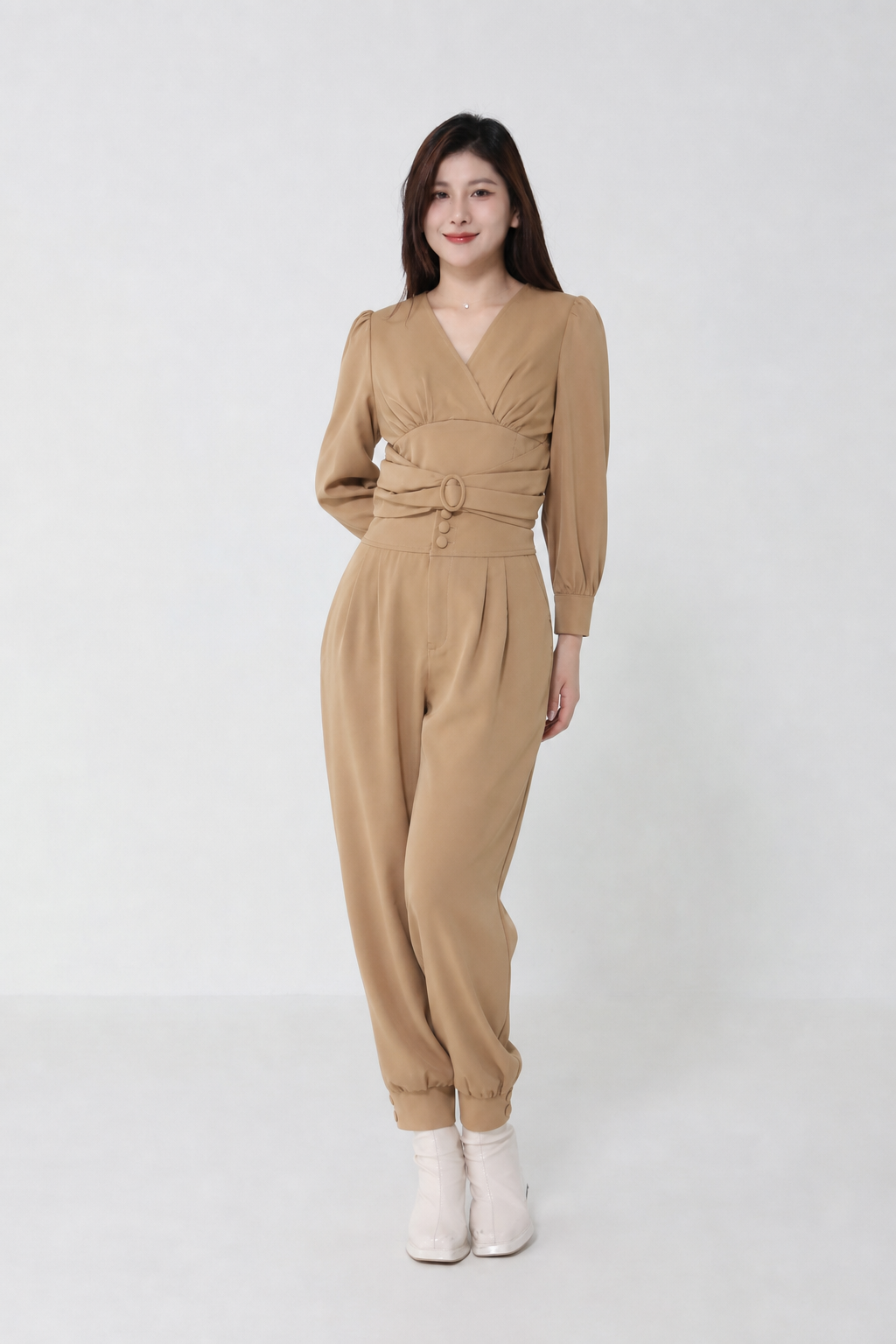Suit With Long Sleeve Top With Long Pants Set 
