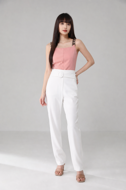 Sleeveless Chain Strap Top 17211