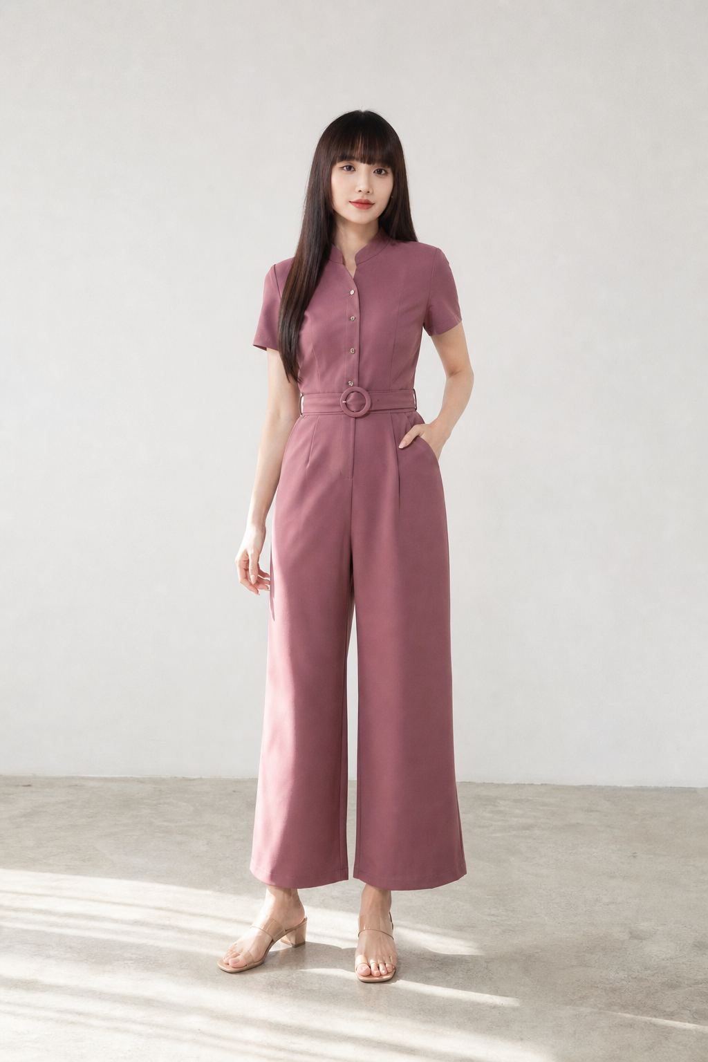 Formal With Front Button Jumpsuit 16884